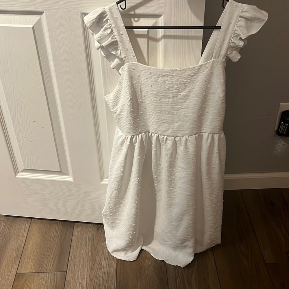 White shein dress
